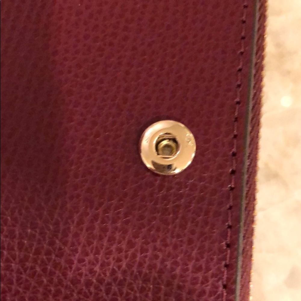 Sylvia Continental Wristlet Wallet Cherrywood -- NEW - Picture 9 of 10